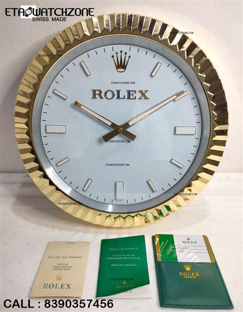 wanduhr rolex gold|rolex real gold.